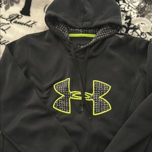 Black Hoodie with Neon Logo
